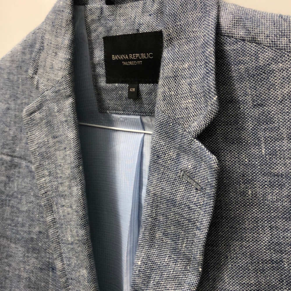 Banana Republic Men’s Blue Standard Fit Blazer